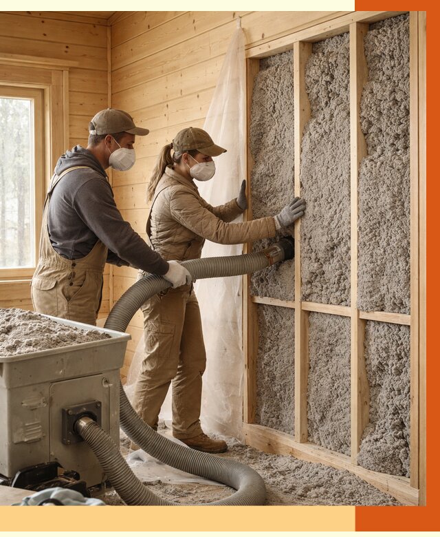 Утепление дачного дома эковатой в Железногорске от 1482 руб./м2 — комплексно, ТепломастерЖлк