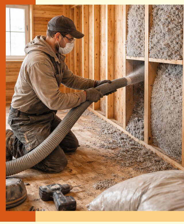 Утепление дачного дома эковатой в Железногорске — быстро и надёжно