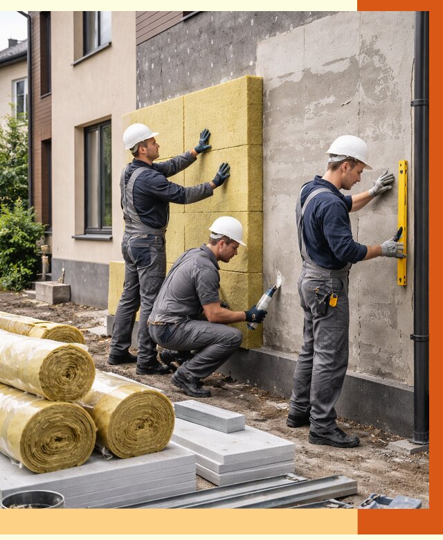 Утепление таунхауса в Железногорске от 7359 руб/м2 — комплекс под ключ | ТепломастерЖлк