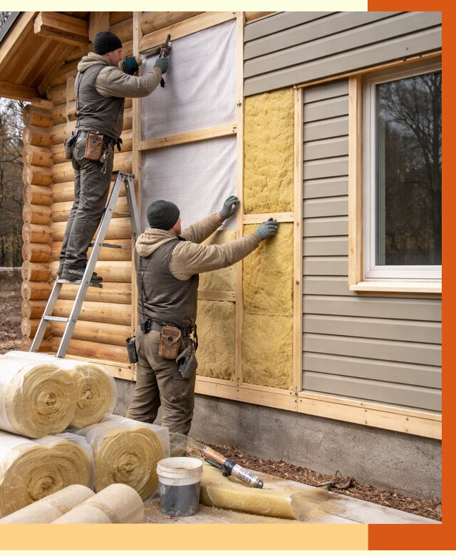 Утепление деревянного дома в Железногорске от 6337 руб./м2 — заказать работы | ТепломастерЖлк