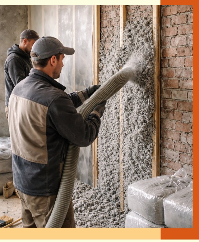 Утепление кирпичного дома эковатой в Железногорске от 2402 руб./м² | ТепломастерЖлк