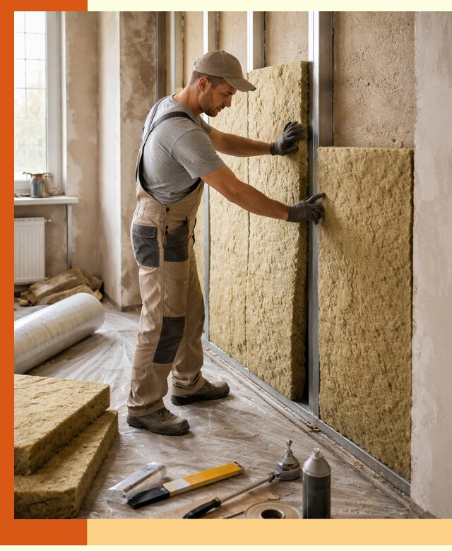 Утепление квартиры в Железногорске — комплексная теплоизоляция стен и полов