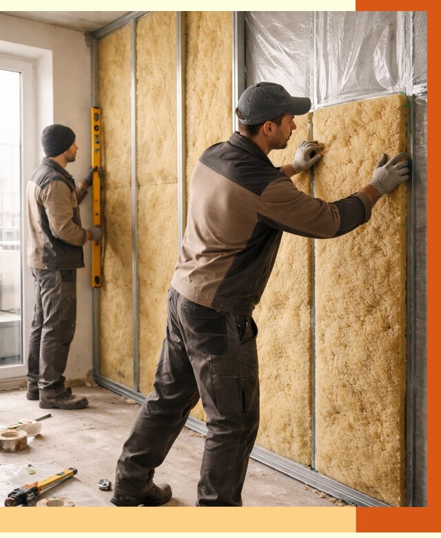 Утепление квартиры изнутри в Железногорске от 4446 руб. за м2 | Проф. работы ТепломастерЖлк