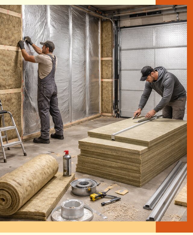 Утепление гаража в Железногорске от 4599 руб/м2 — комплексное утепление ворот и стен | ТепломастерЖлк