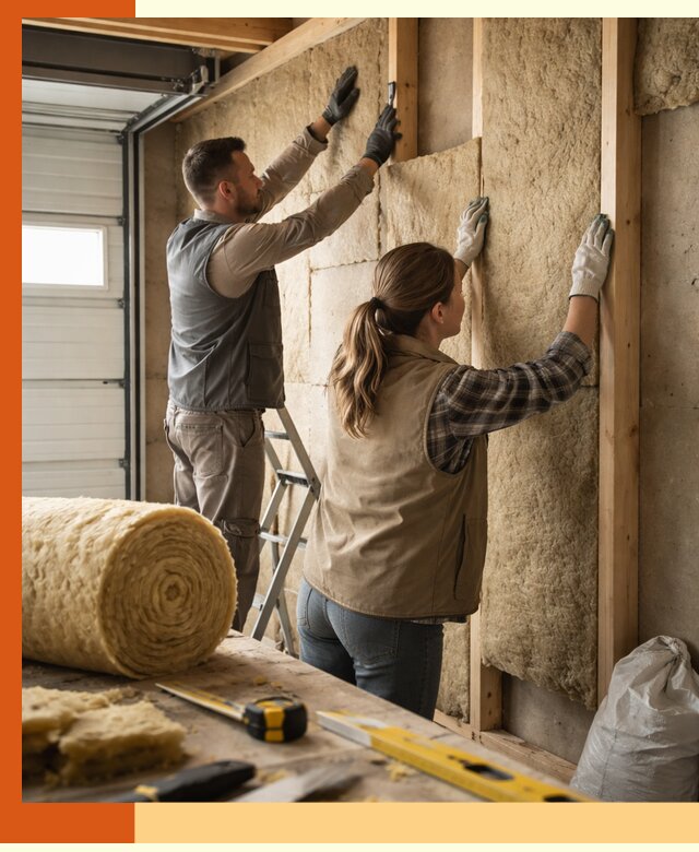 Утепление гаража изнутри в Железногорске: быстро и надежно