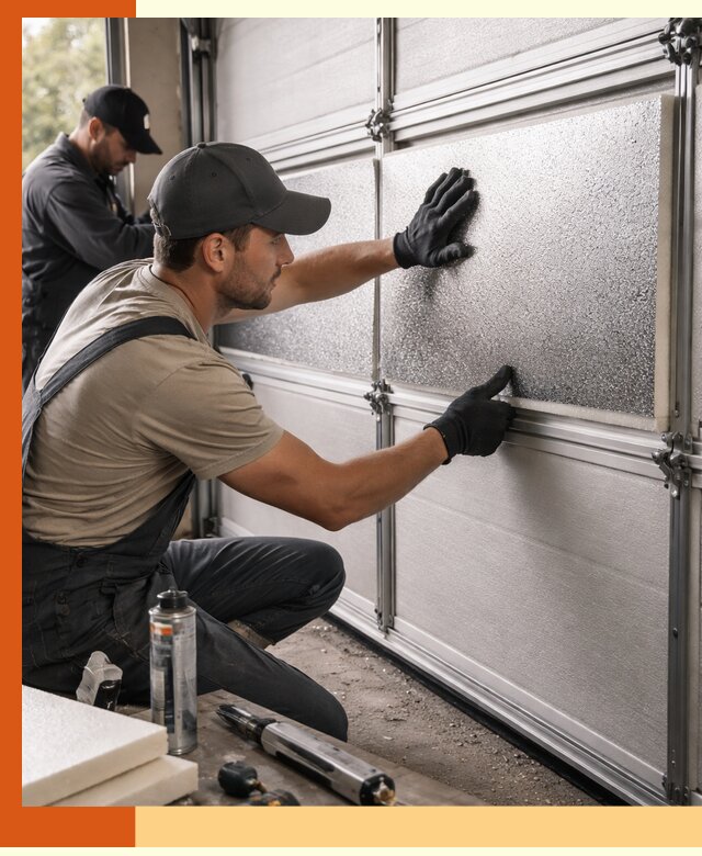 Утепление гаражных ворот в Железногорске качественно и надежно