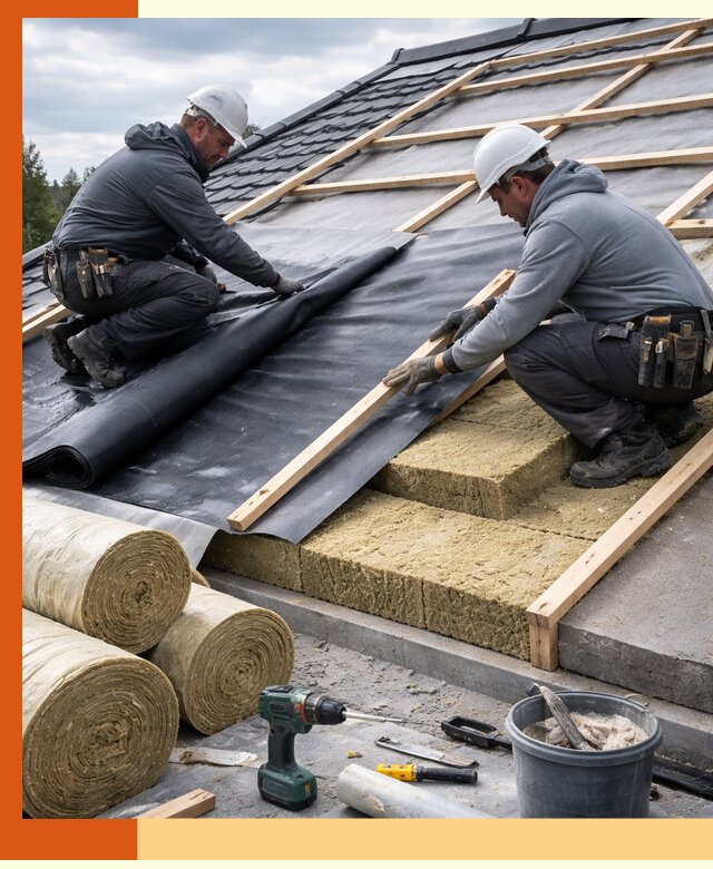 Утепление крыши снаружи в Железногорске: профессиональная теплоизоляция