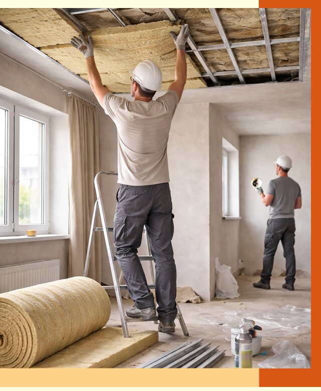 Утепление потолка в частном доме в Железногорске от 971 руб./м² — работы под ключ | ТепломастерЖлк