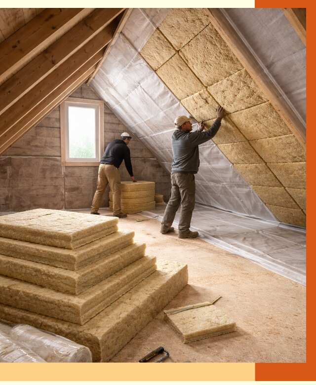 Утепление мансарды в Железногорске от 2555 руб/м2 — комплексно и под ключ | ТепломастерЖлк