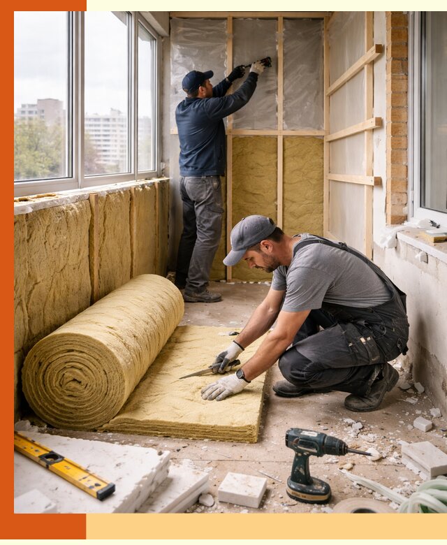 Утепление балкона под ключ в Железногорске качественно и быстро