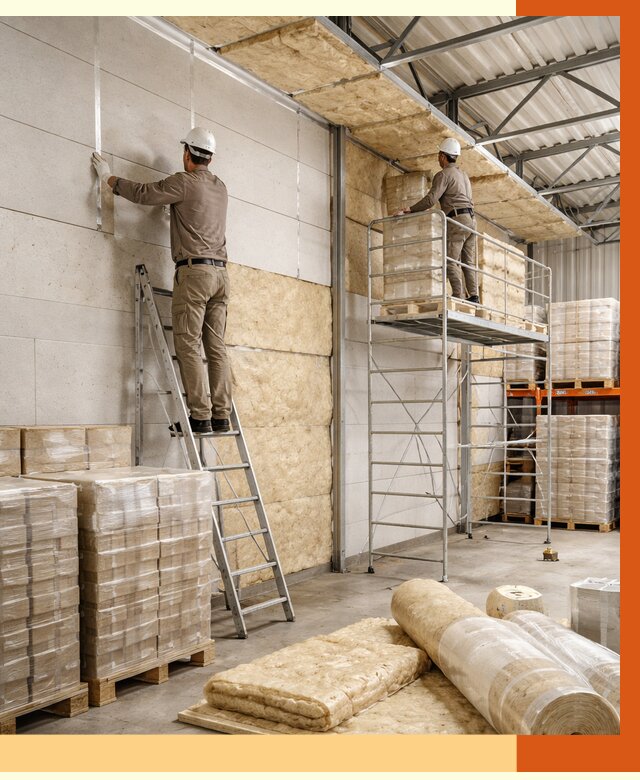 Утепление склада готовой продукции в Железногорске от 1993 руб./м2 — комплексно | ТепломастерЖлк