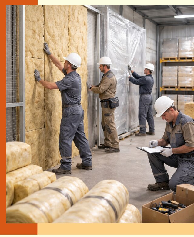 Утепление склада готовой продукции в Железногорске качественно и быстро