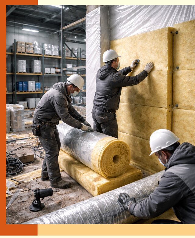 Утепление склада химсырья в Железногорске: безопасная и эффективная изоляция