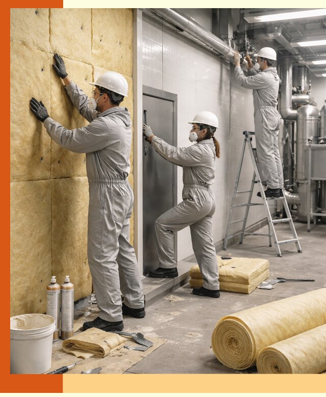 Утепление пищевого цеха под ключ в Железногорске