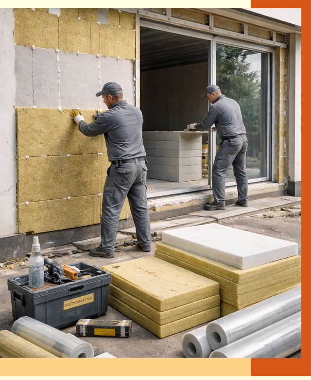 Утепление торгового павильона в Железногорске от 14820 руб./м² под ключ | ТепломастерЖлк