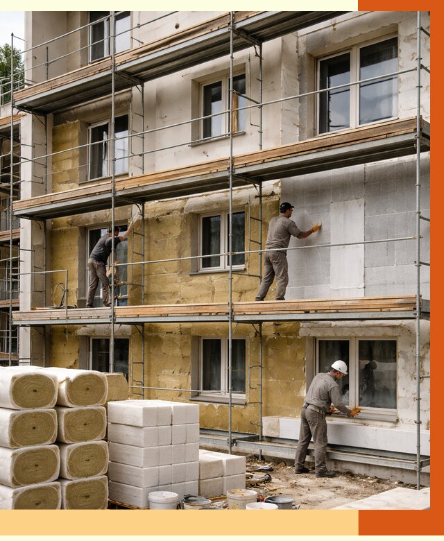 Утепление гостиницы в Железногорске от 7359 руб./м2 — комплексно, ППУ, под ключ | ТепломастерЖлк