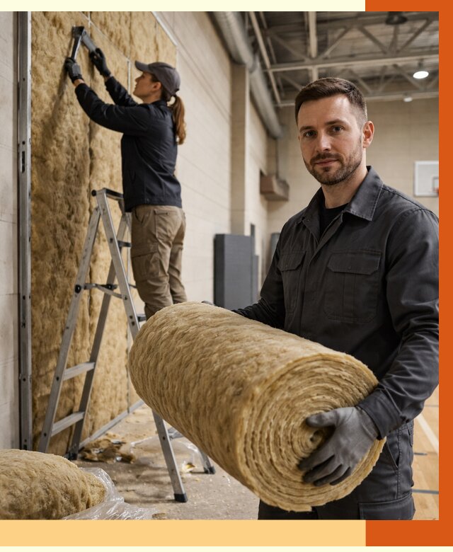 Утепление спортзала в Железногорске от 7666 руб/м2 — комплексное утепление под ключ | ТепломастерЖлк