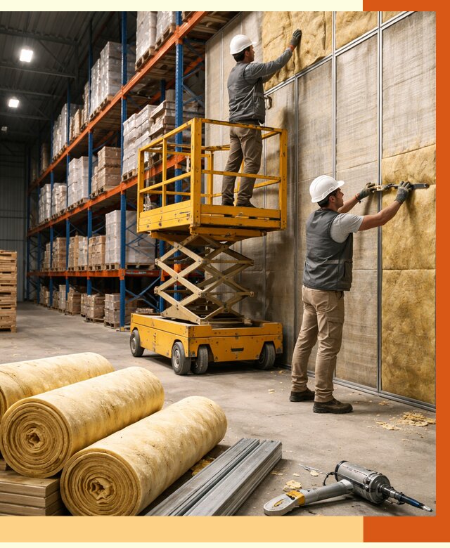 Утепление торгового склада в Железногорске от 3271 руб/м2 — комплексно и под ключ | ТепломастерЖлк