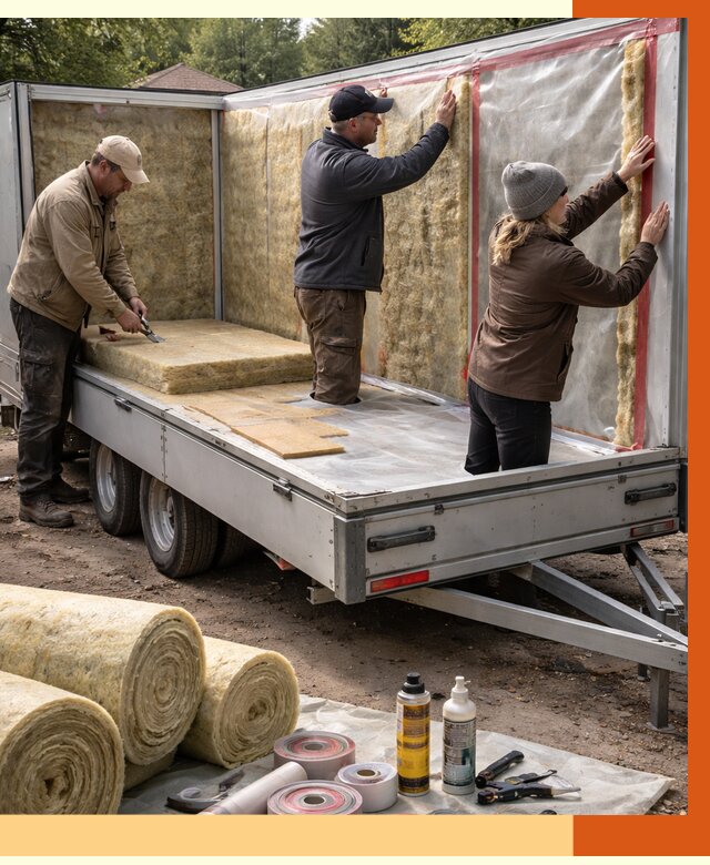 Утепление прицепа в Железногорске под ключ от 12776 руб. — комплекс от ТепломастерЖлк