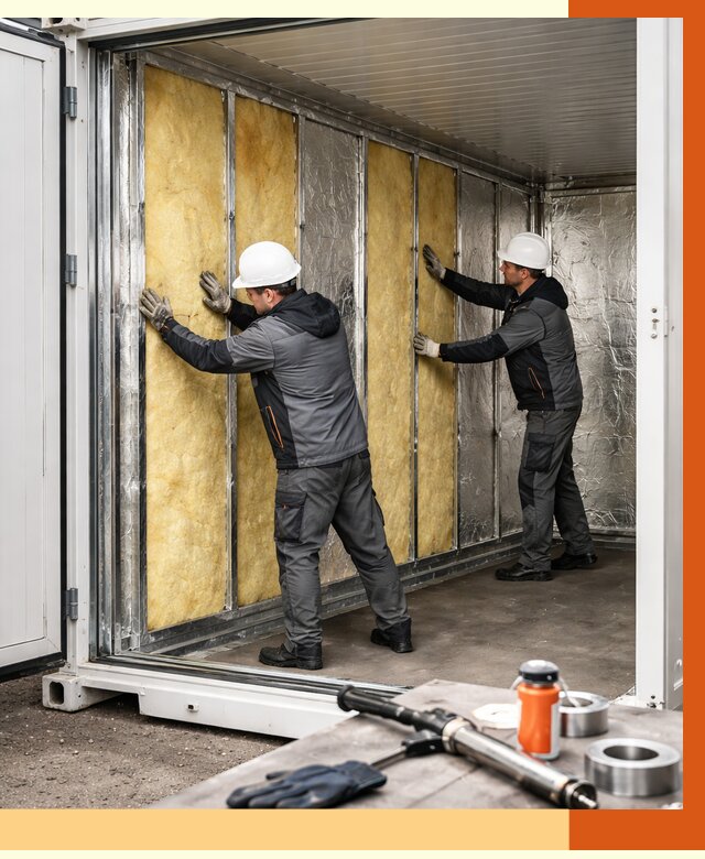 Утепление рефрижераторного контейнера в Железногорске от 45995 руб./м² | ТепломастерЖлк