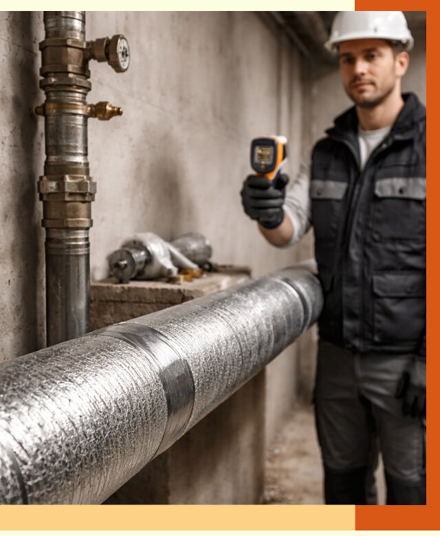 Утепление труб водоснабжения в Железногорске от 8688 руб. за м² — услуги ТепломастерЖлк