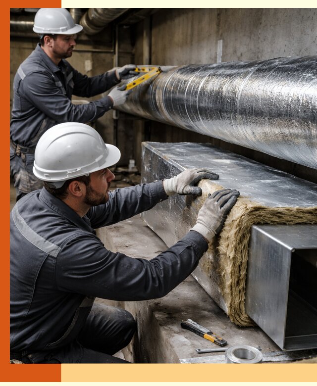 Профессиональное утепление воздуховодов и теплоизоляция в Железногорске