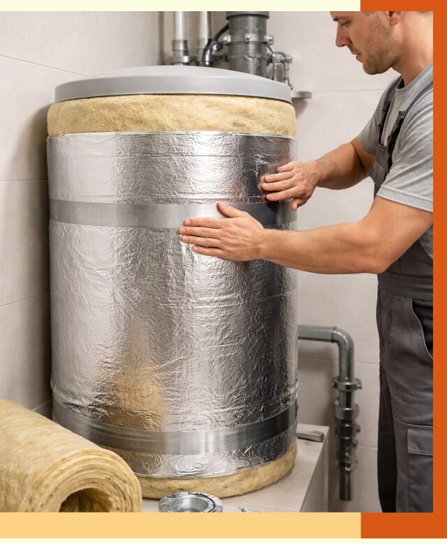 Утепление бойлера в Железногорске от 4599 руб. под ключ | Утепление ППУ | ТепломастерЖлк