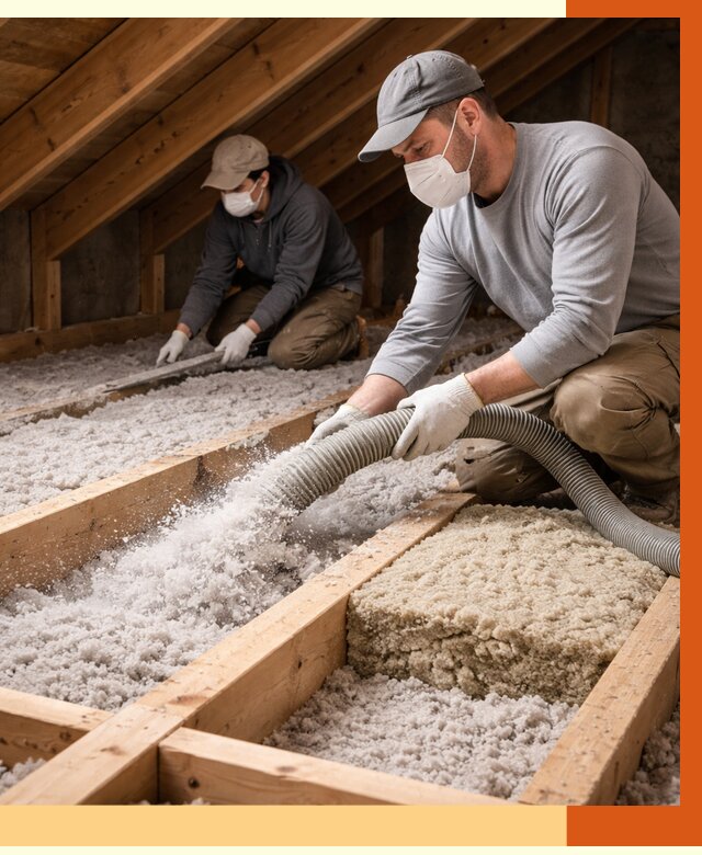 Заполнение полостей чердачного перекрытия в Железногорске от 4599 руб. | ТепломастерЖлк