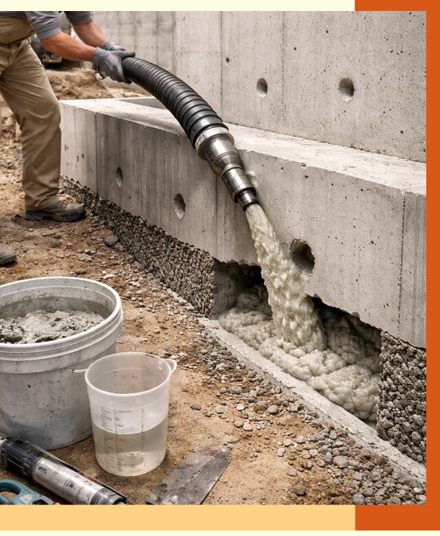 Заполнение полостей фундамента в Железногорске от 6950 руб. под ключ | ТепломастерЖлк