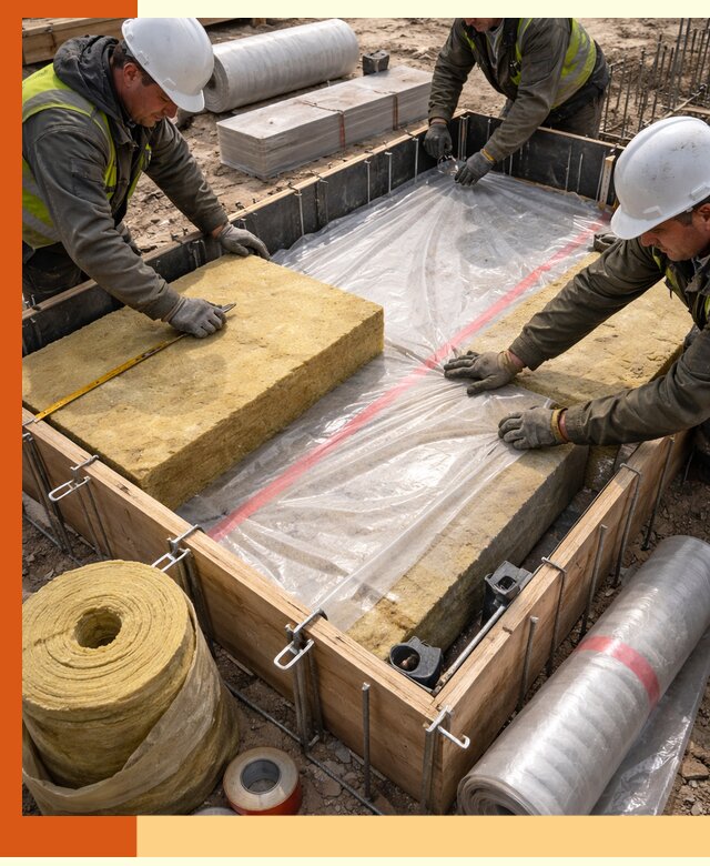 Теплоизоляция опалубки для строительства в Железногорске