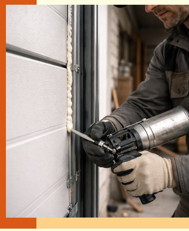 Заполнение пустот ворот в Железногорске профессионально и герметично