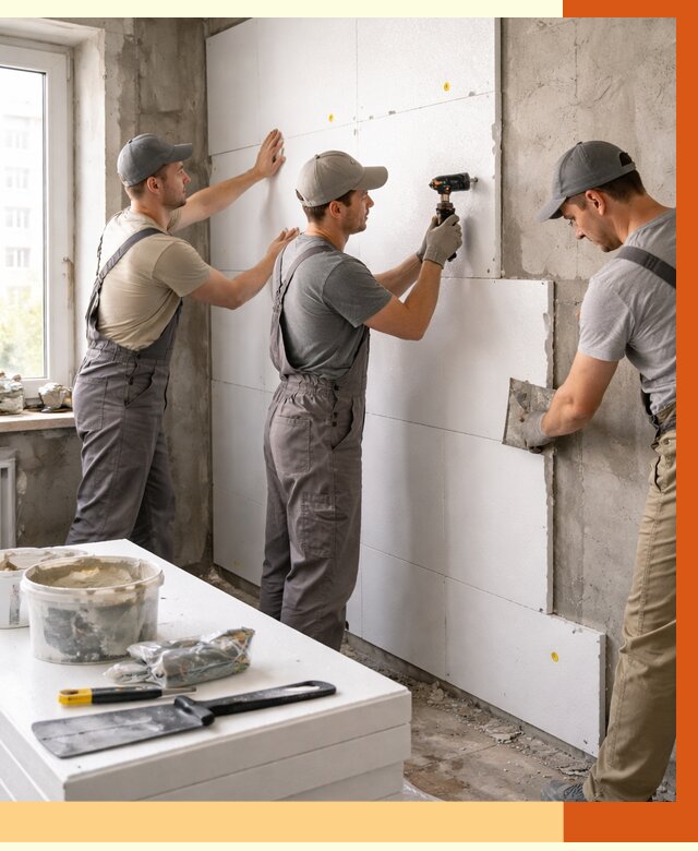 Утепление пенопластом домов и стен в Железногорске от 1891 руб. — ТепломастерЖлк