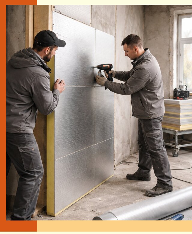 Утепление PIR панелями домов и зданий в Железногорске