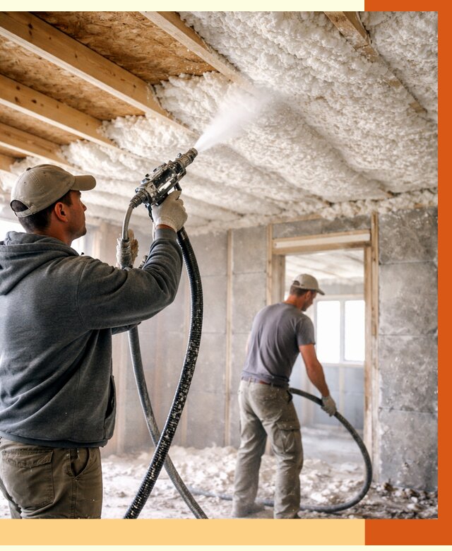 Утепление пеноизолом в Железногорске от 1635 руб./м2 под ключ | ТепломастерЖлк