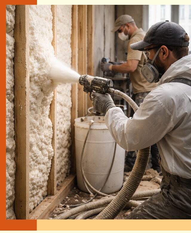 Утепление пеноизолом жилых и коммерческих объектов в Железногорске