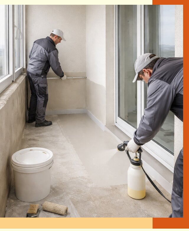 Утепление балкона жидкой теплоизоляцией в Железногорске от 5877 руб./м2 | ТепломастерЖлк