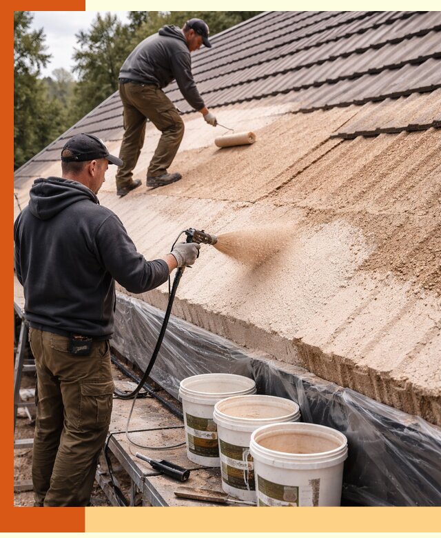 Утепление кровли жидкой пробкой в Железногорске для домов и зданий
