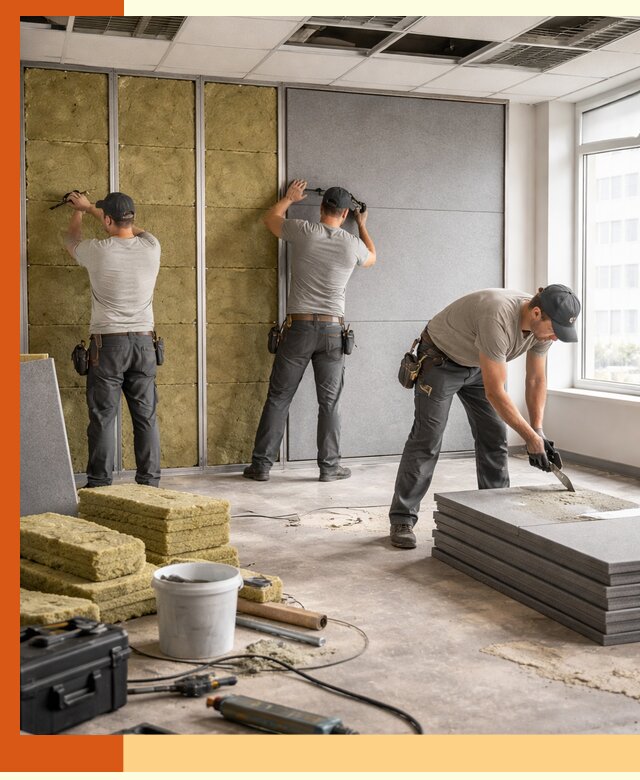 Профессиональная шумоизоляция офисов в Железногорске для комфорта сотрудников