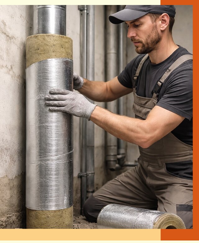 Шумоизоляция труб в Железногорске от 1227 руб. — шумоподавление и звукоизоляция труб | ТепломастерЖлк