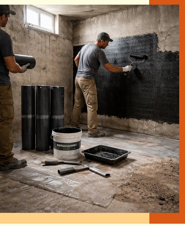 Гидроизоляция подвала в Железногорске от 3577 руб. под ключ | Профессионально — ТепломастерЖлк