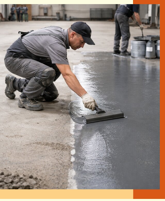 Гидроизоляция промышленного пола в Железногорске от 1227 руб./м2 — ТепломастерЖлк специалисты под ключ