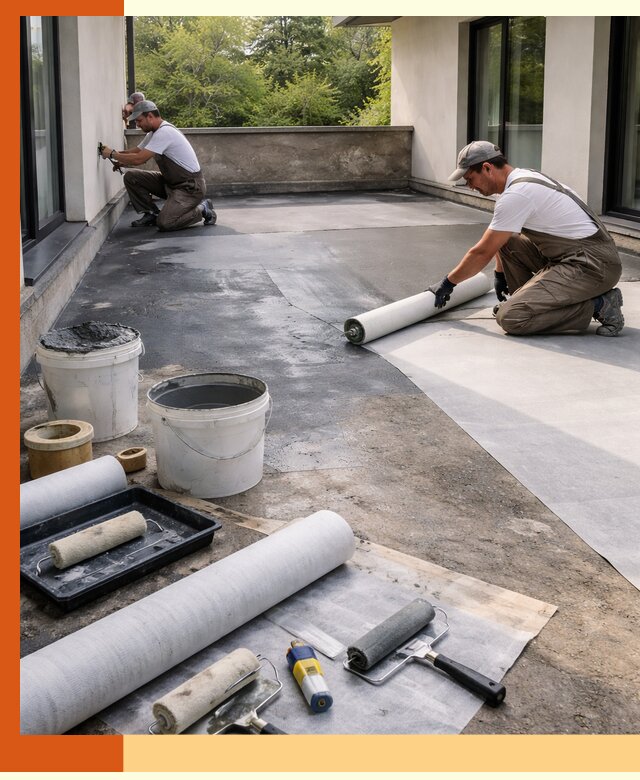 Гидроизоляция террасы в Железногорске — надежная защита от влаги и протечек