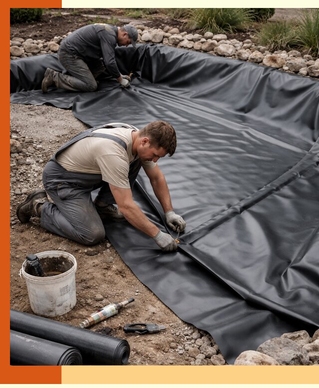 Гидроизоляция пруда в Железногорске: надежная защита и герметизация