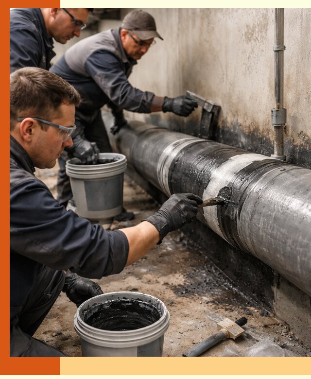 Гидроизоляция труб в Железногорске — защита и герметизация коммуникаций