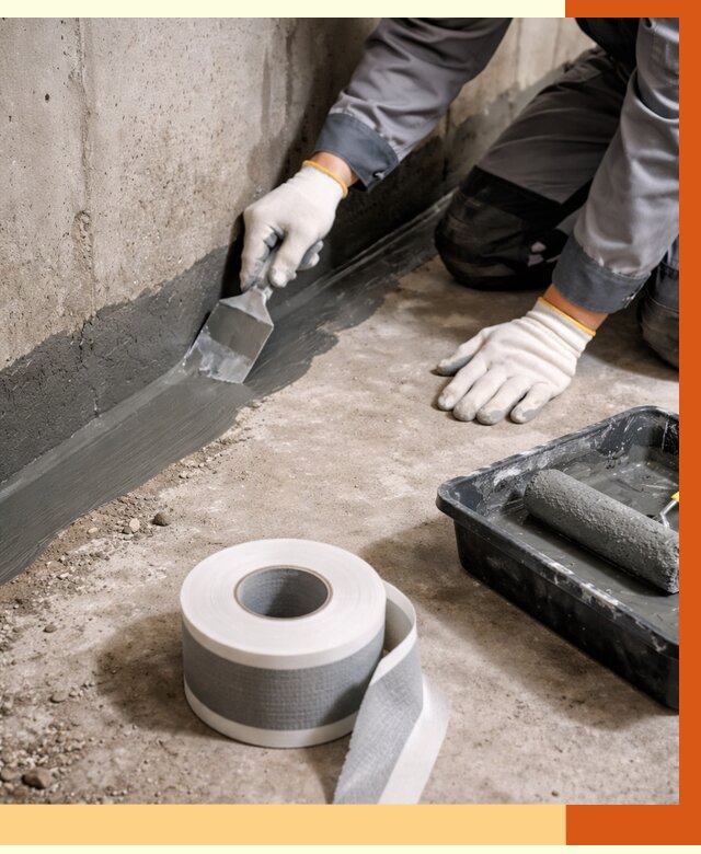 Гидроизоляция швов и герметизация стыков в Железногорске от 1278 руб. | ТепломастерЖлк