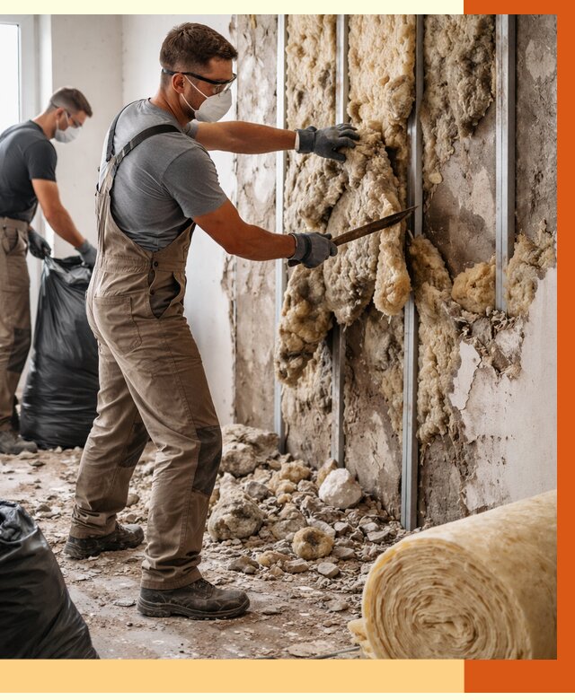 Демонтаж старого утеплителя в Железногорске от 3577 руб. — работы под ключ | ТепломастерЖлк