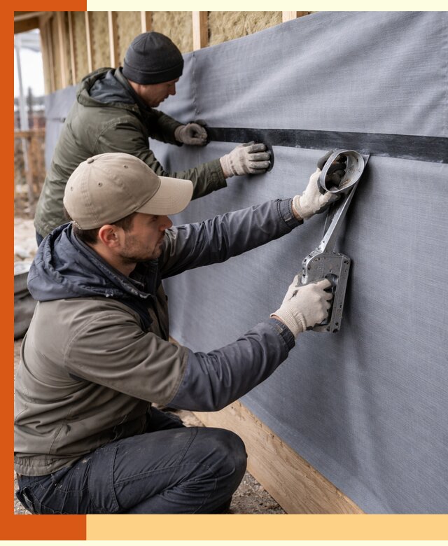 Монтаж ветроизоляции зданий и конструкций в Железногорске