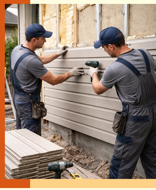 Монтаж сайдинга после утепления в Железногорске качественно и надежно